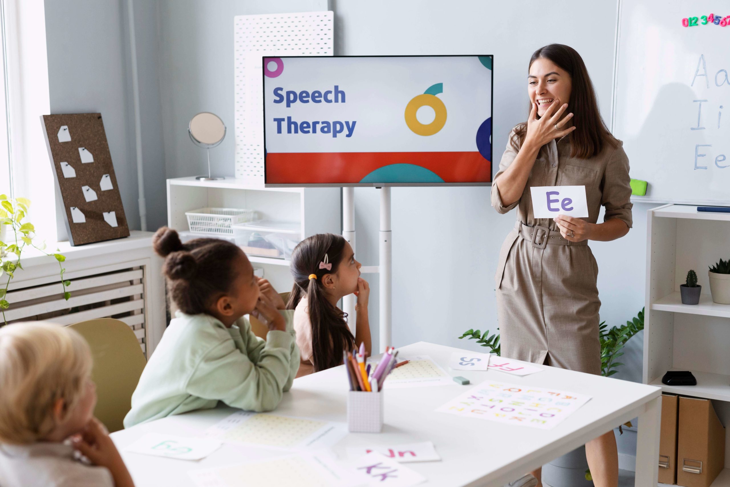 Engaging Speech Therapist Empowering Children Through Communication Exercises